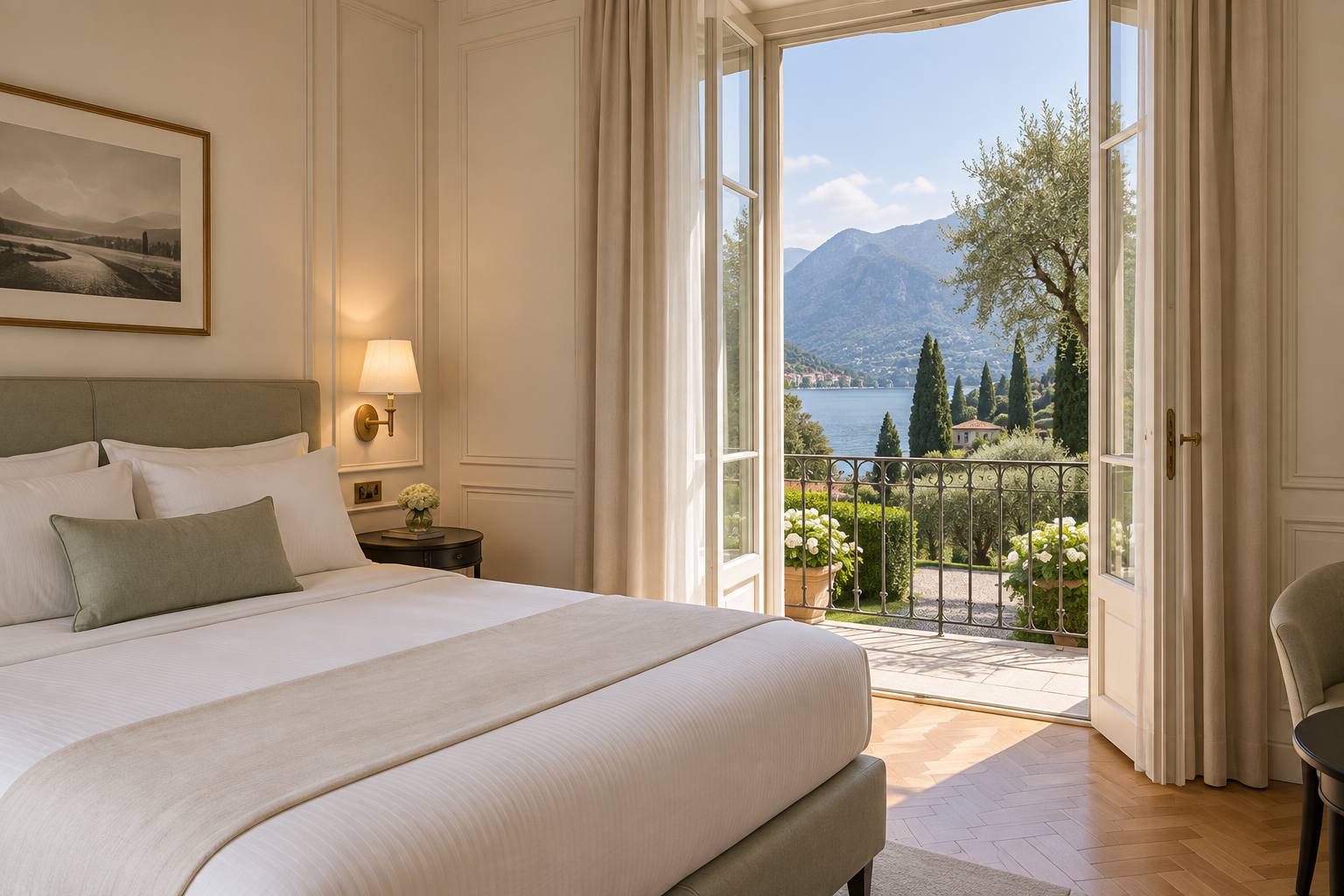 Vista dall’interno della camera
