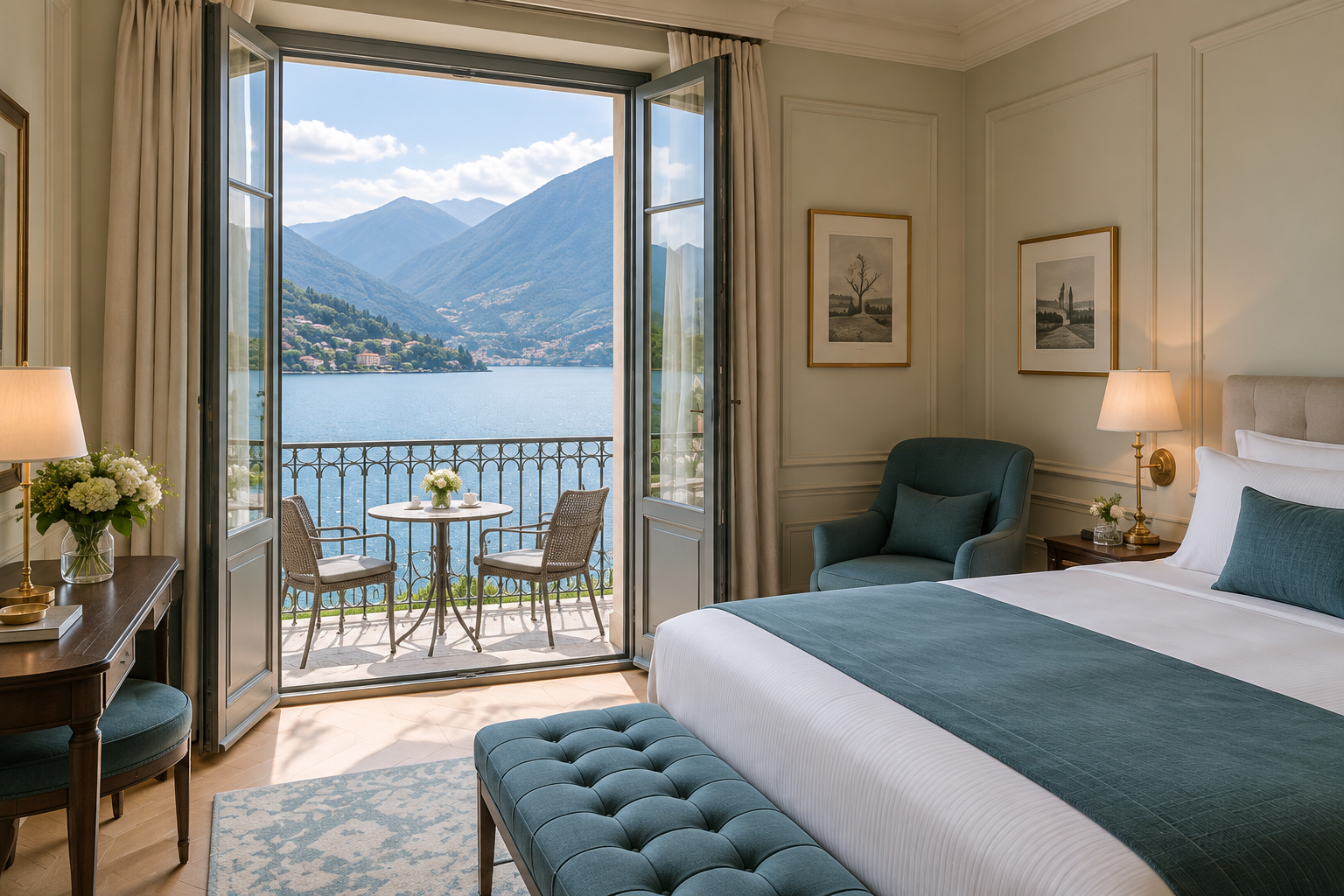 Vista dall’interno della camera