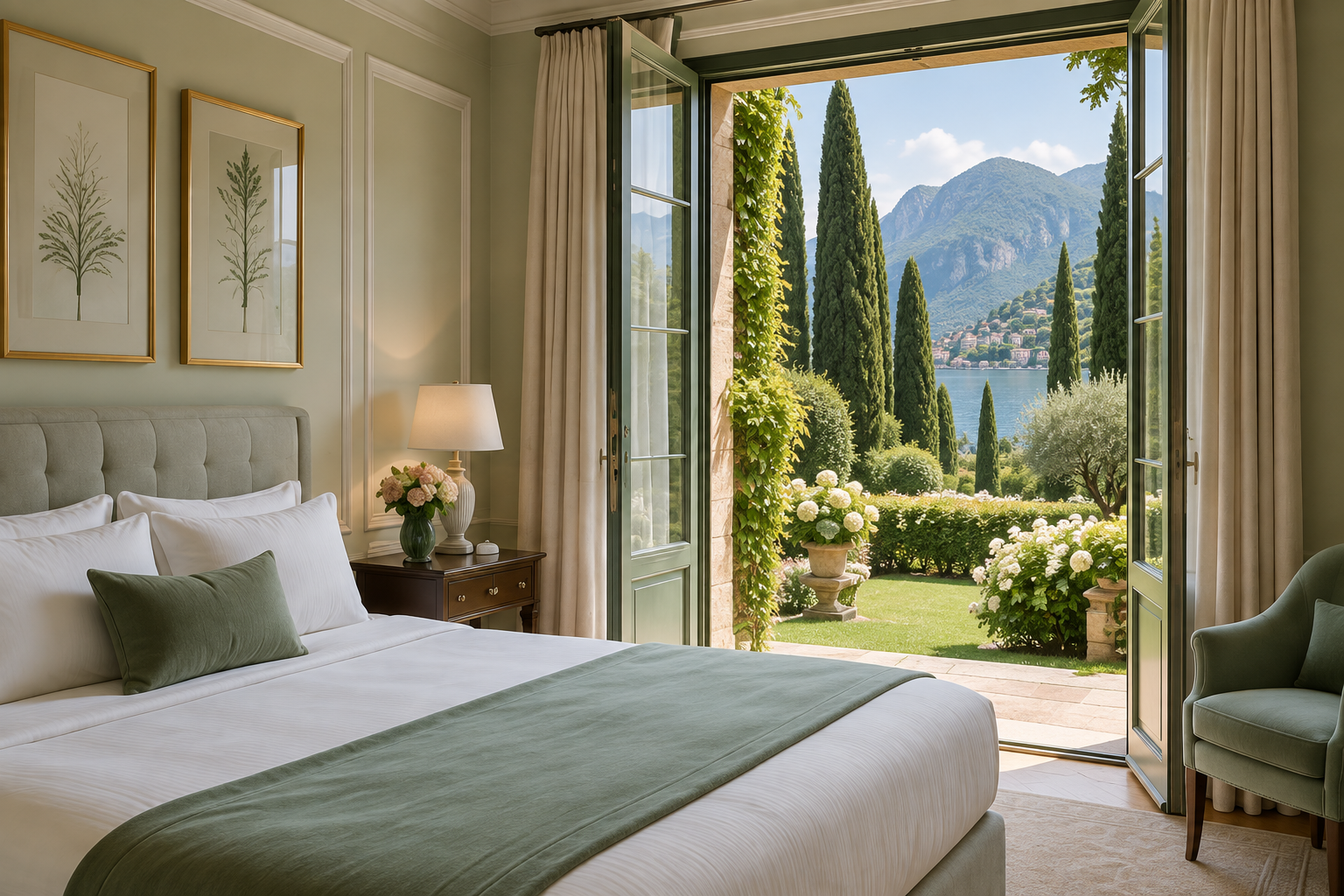 Vista dall’interno della camera